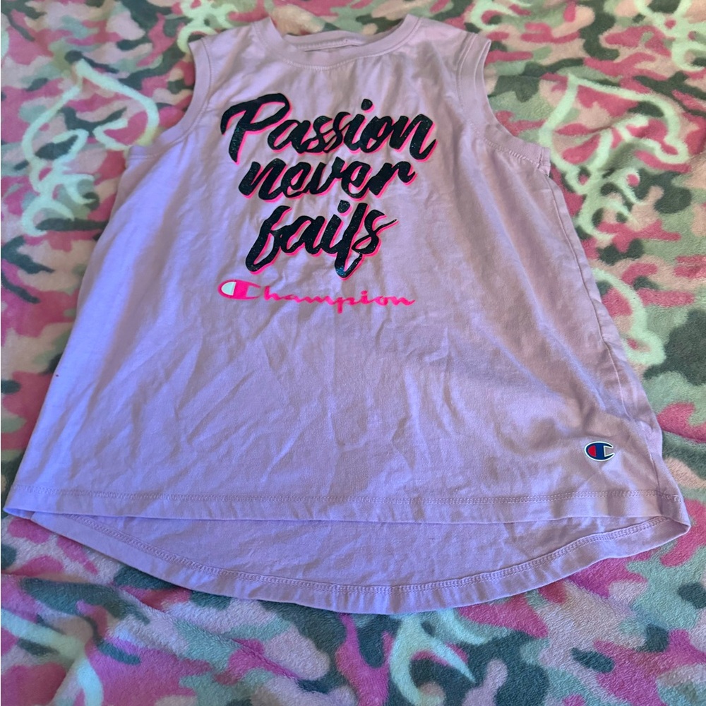 Pink champion tank top